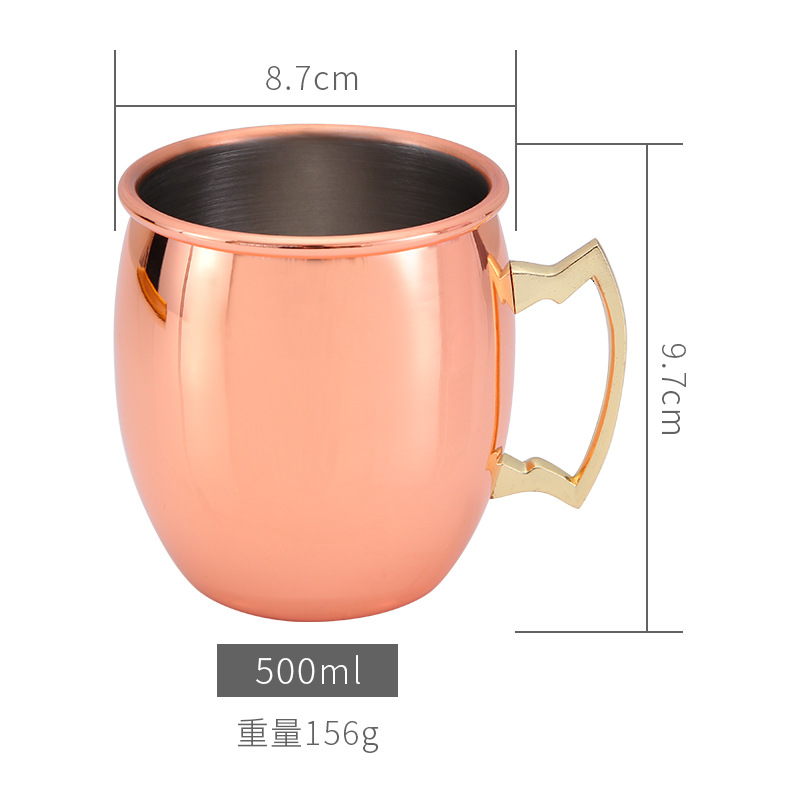 Stainless steel beer mug