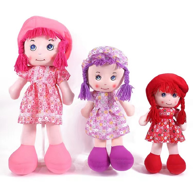 40cm lace dolls, plush toys, stuffed dolls, and cloth dolls are available for wholesale at low prices in Yiwu factory. Any style can be customized and comes with music