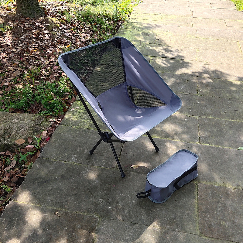 折叠椅/月亮椅/沙滩椅白底实物图