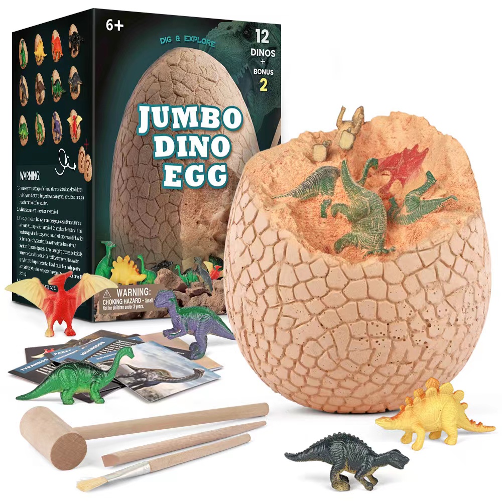 Cross-border new educational toy: Giant Dinosaur Egg Archaeological Excavation Set, Dinosaur egg toy wholesale on Amazon Item Picture