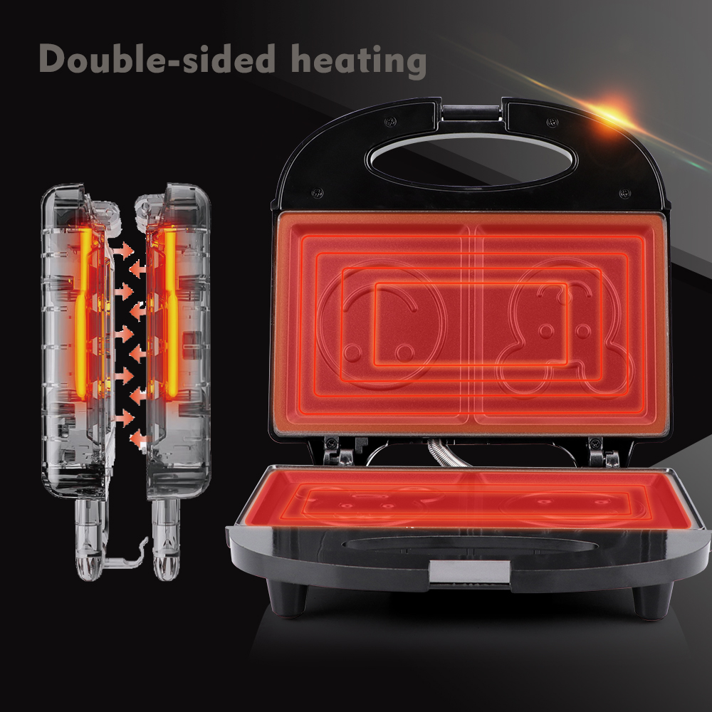 European multi-functional grilling and baking machine, cute sandwich maker R.251 Specification image
