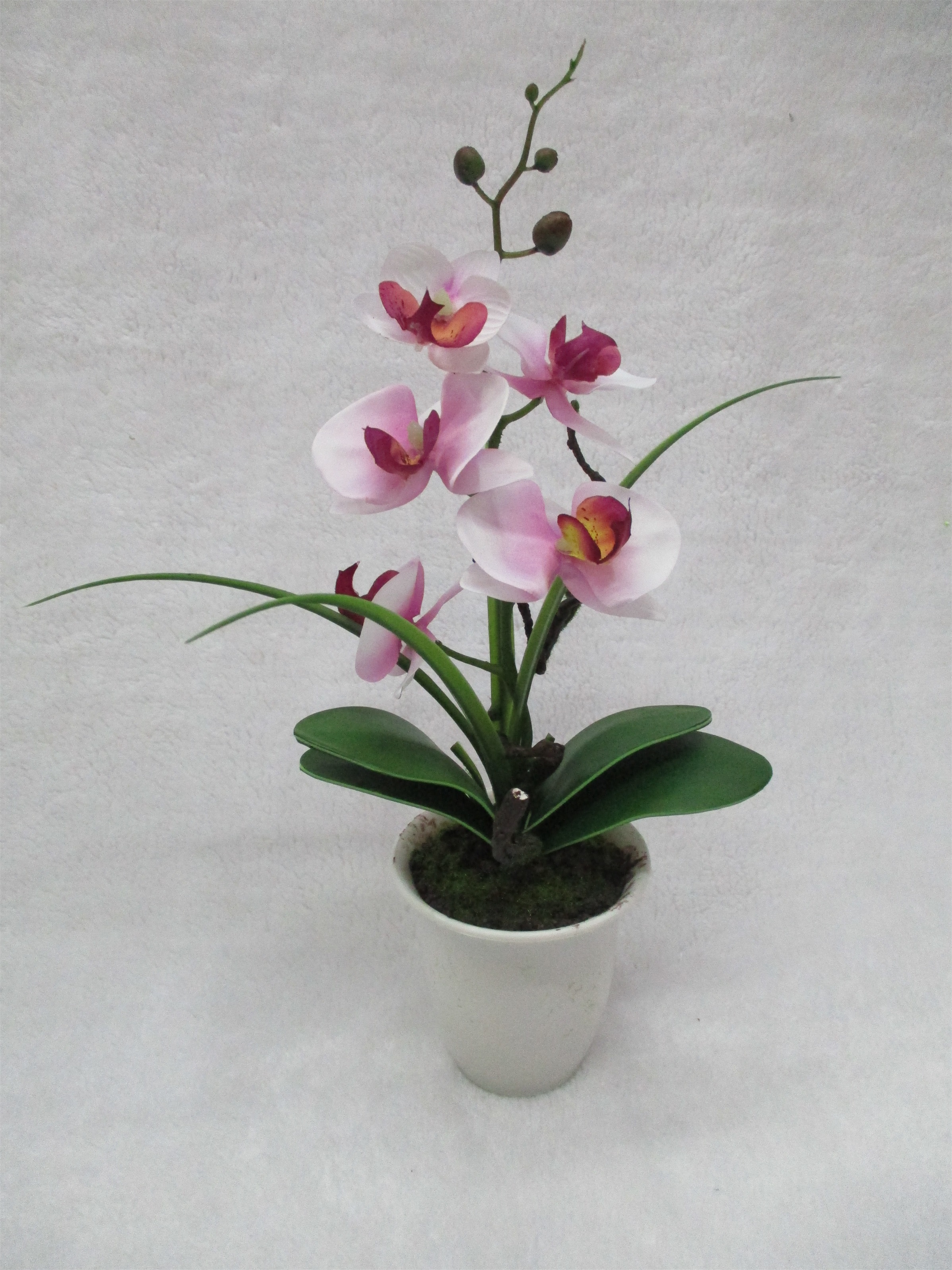 Artificial flower bonsai 11# Home indoor artificial bonsai Artificial flowers Artificial orchids details Picture