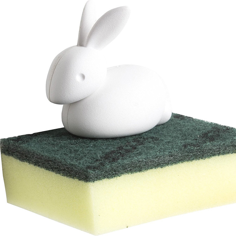 Creative rabbit Scouring pad storage rack, kitchen sink, sponge wipe storage, exquisite packaging, in stock Specification image