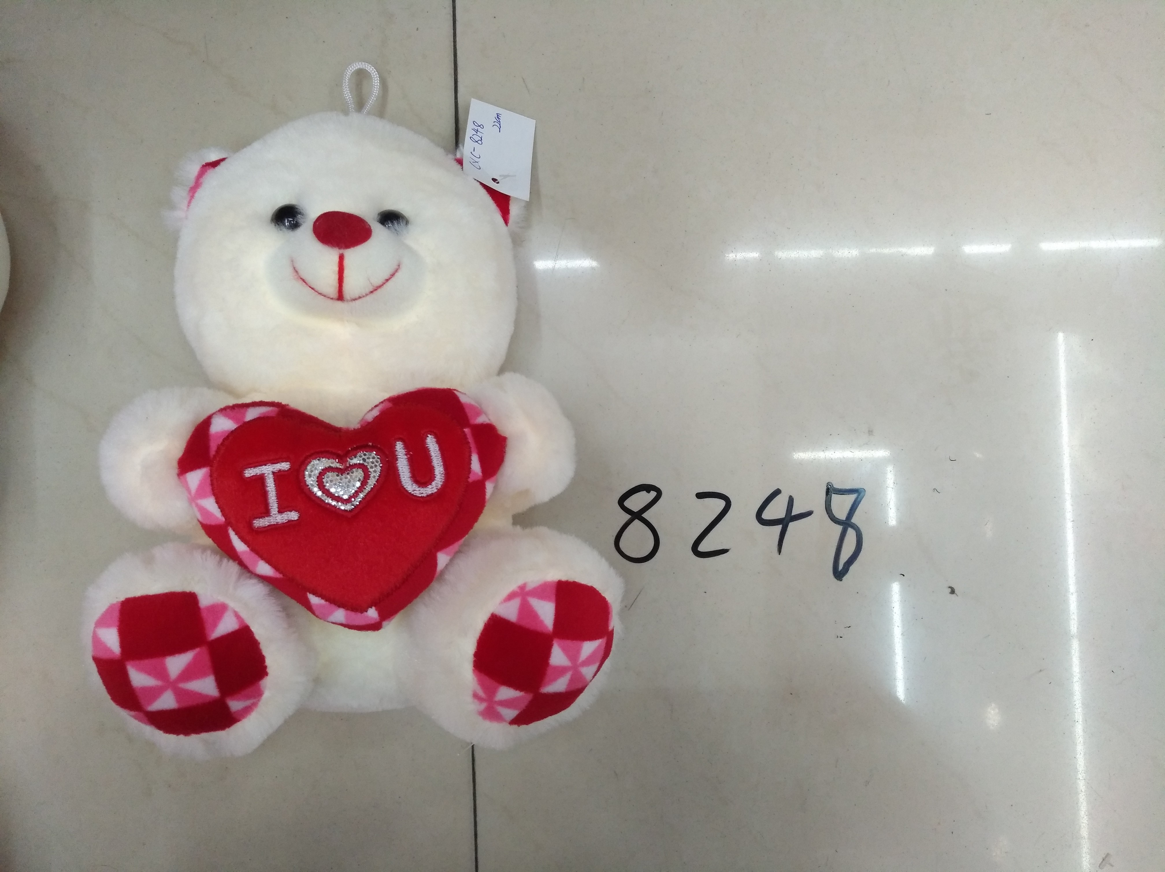 Yiwu Small Commodities City, 21 cm, 8,248 heart-shaped bear, heart-shaped bear, colors can be mixed details Picture