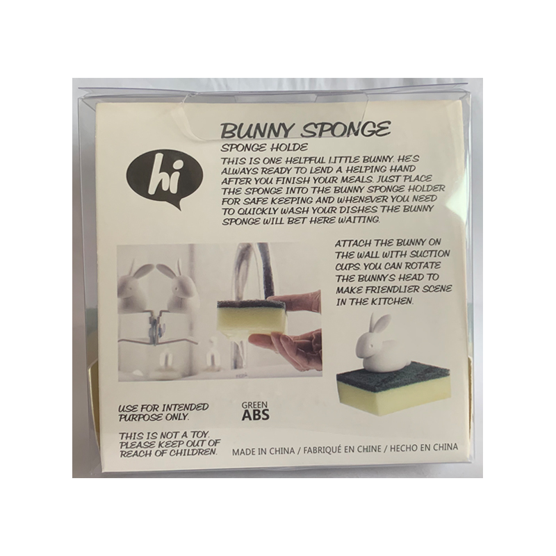 Creative rabbit Scouring pad storage rack, kitchen sink, sponge wipe storage, exquisite packaging, in stock Item Picture