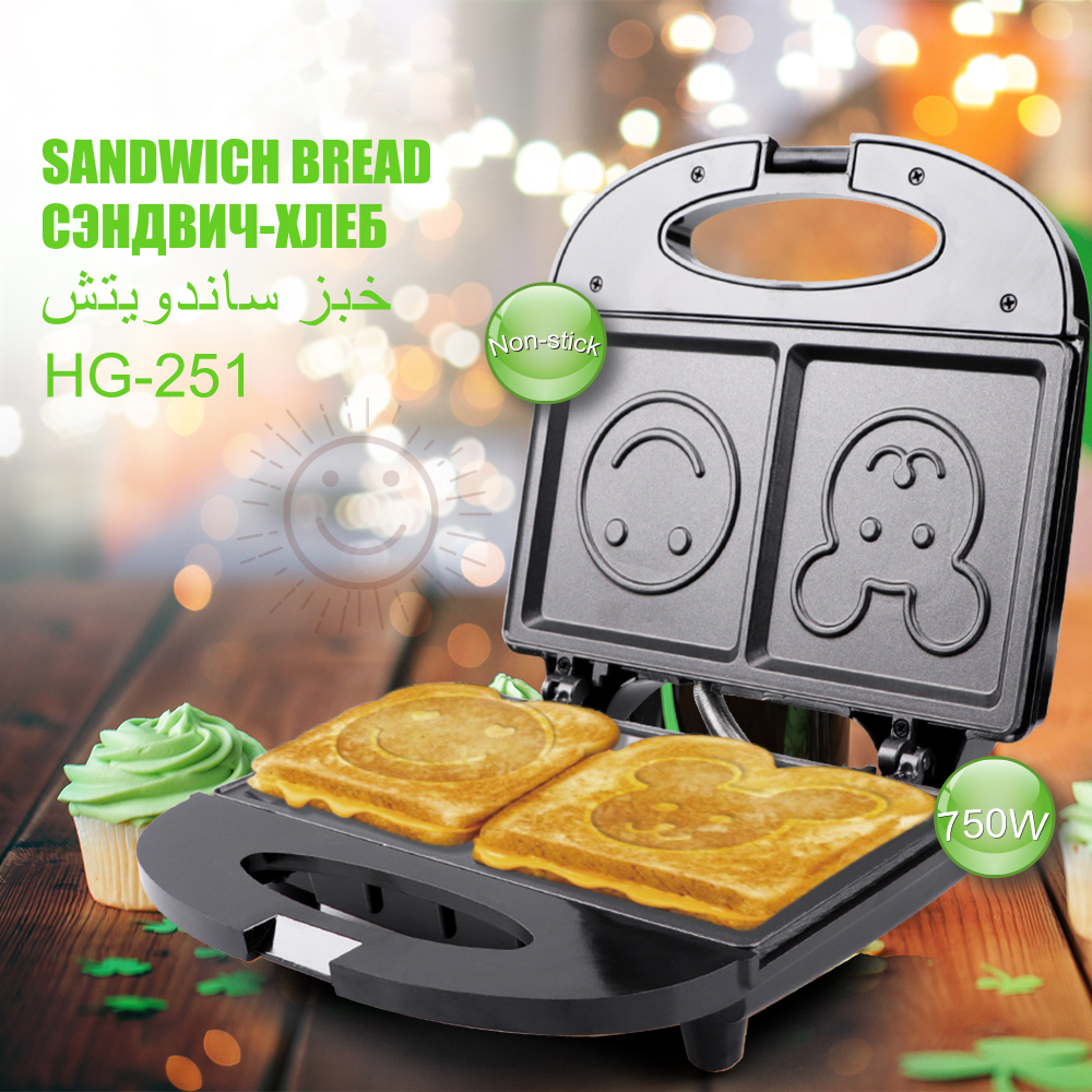 European multi-functional grilling and baking machine, cute sandwich maker R.251 details Picture