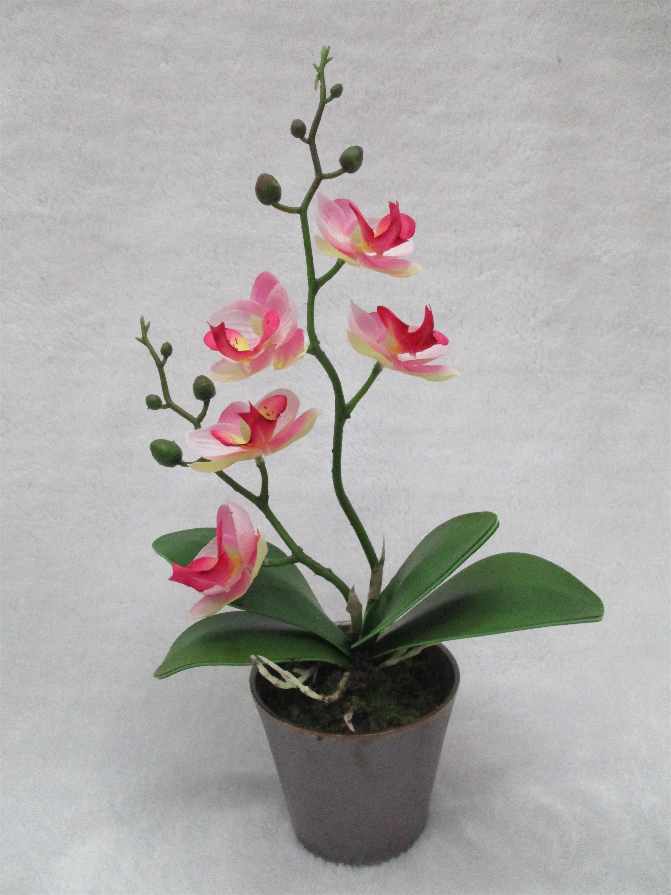Artificial flower bonsai 9# Artificial Orchid for home interior decoration, artificial orchid bonsai details Picture