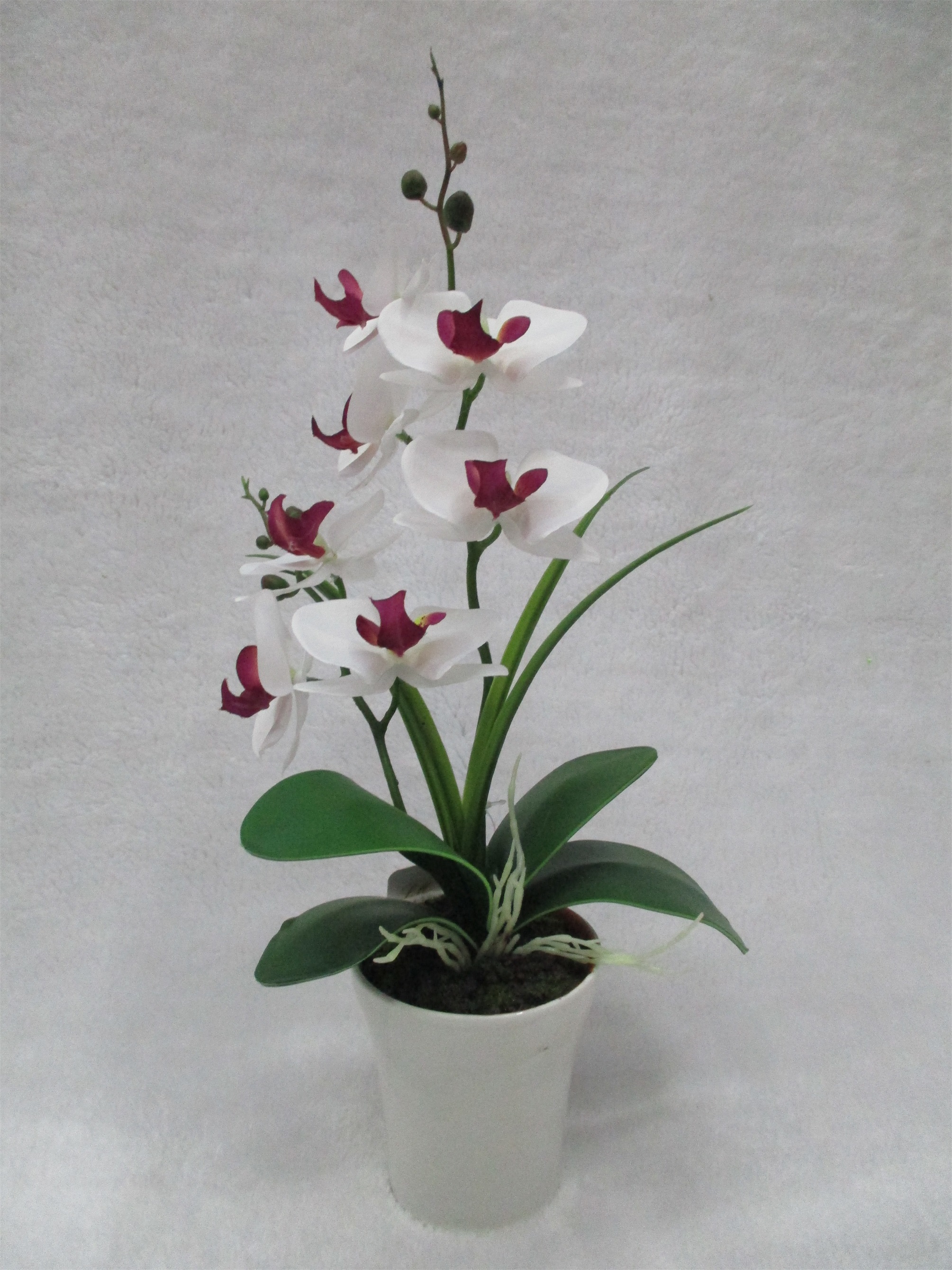 S18123-016 High-end artificial flower home beauty display rose potted plastic flower