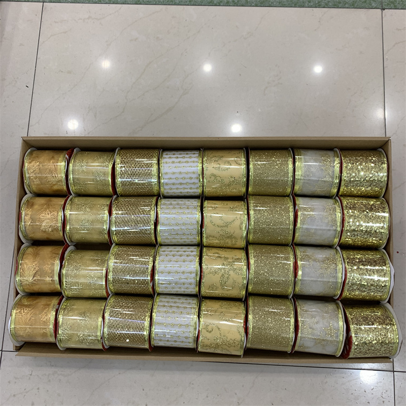 圣诞挂件/圣诞装饰/彩带白底实物图