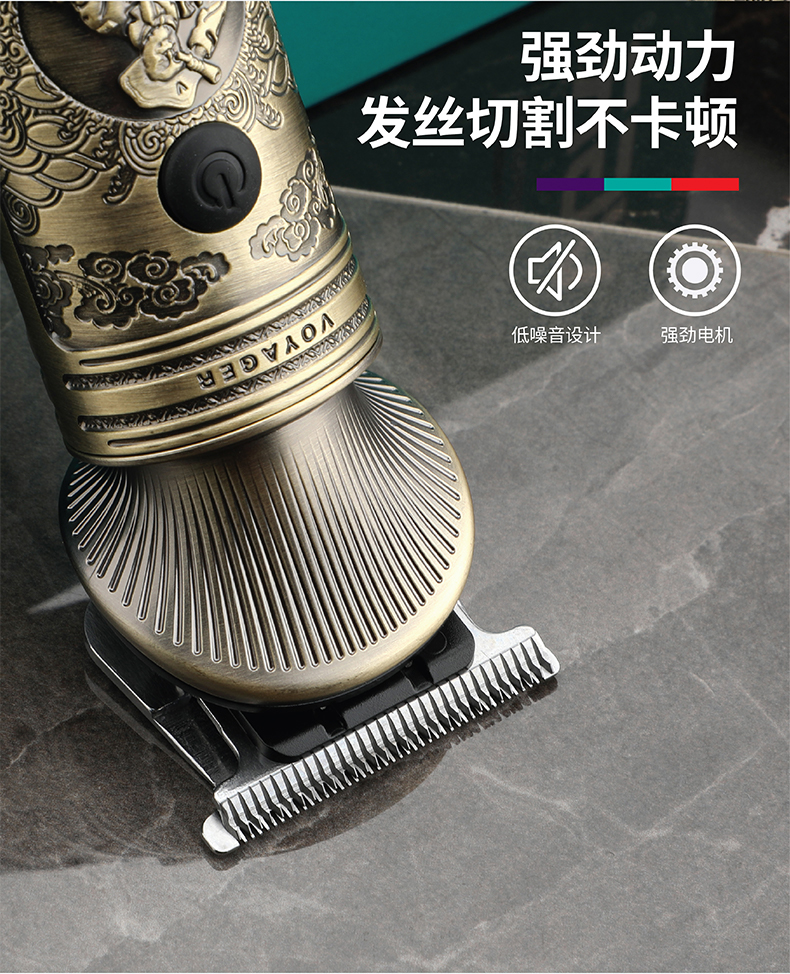 VGR962跨境新品剪发电推剪专业复古油头理发推剪专业电动理发器详情5