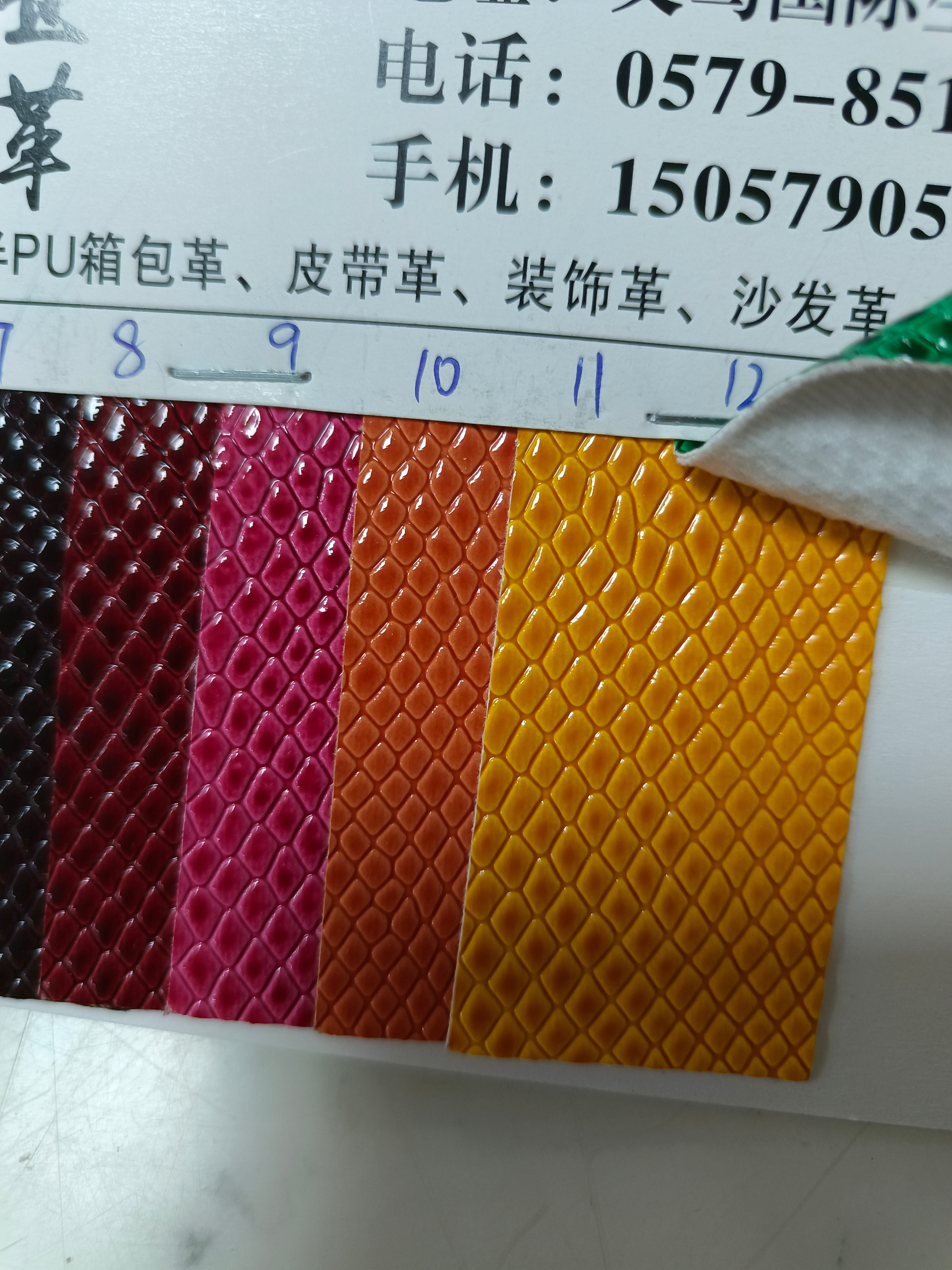 9203 Shoe Materials Factory Direct Sales of best-selling leather fabric details Picture