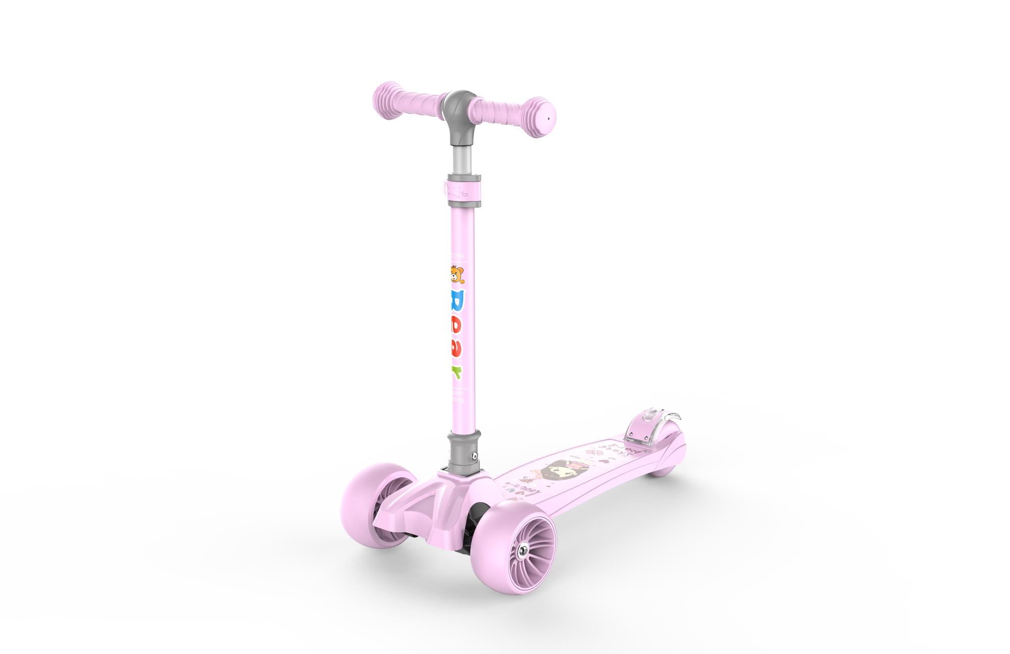 PU wide wheel con luz scooter plegable Application Scenario