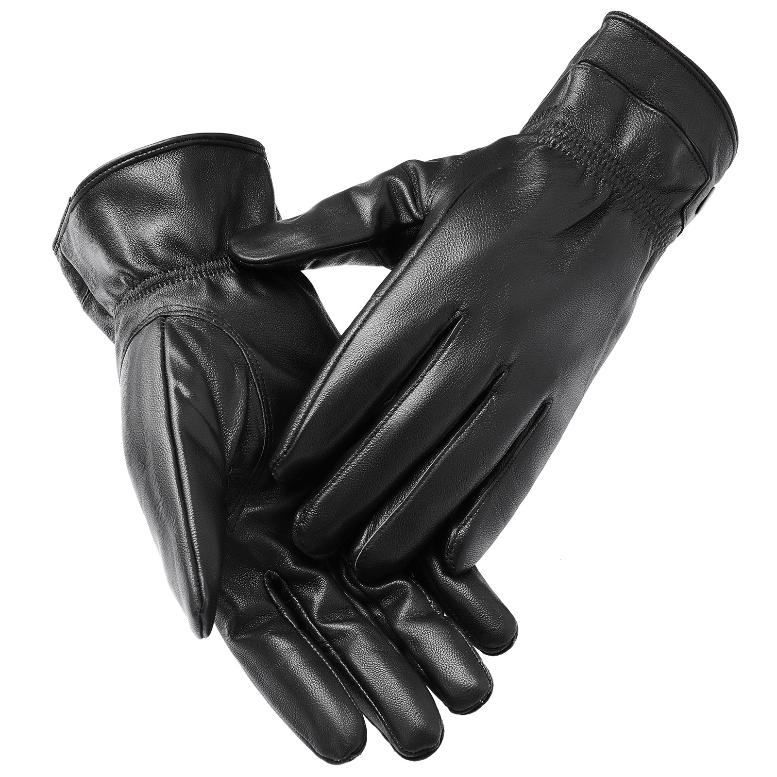 Men's thick leather gloves, winter PU leather gloves for men with fleece warmth, touch black screen, motorcycle imitation leather gloves manufacturer wholesale Application Scenario
