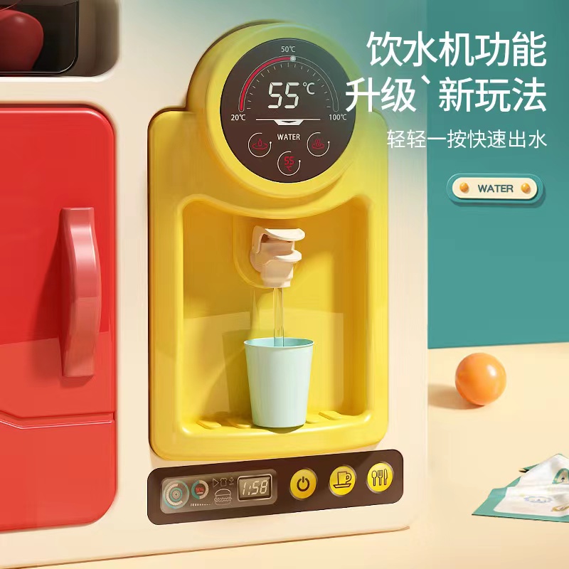 Children's house play kitchen toy set, simulation cooking and rice cooking, girl baby kitchenware, gift for girls and boys' Day details Picture