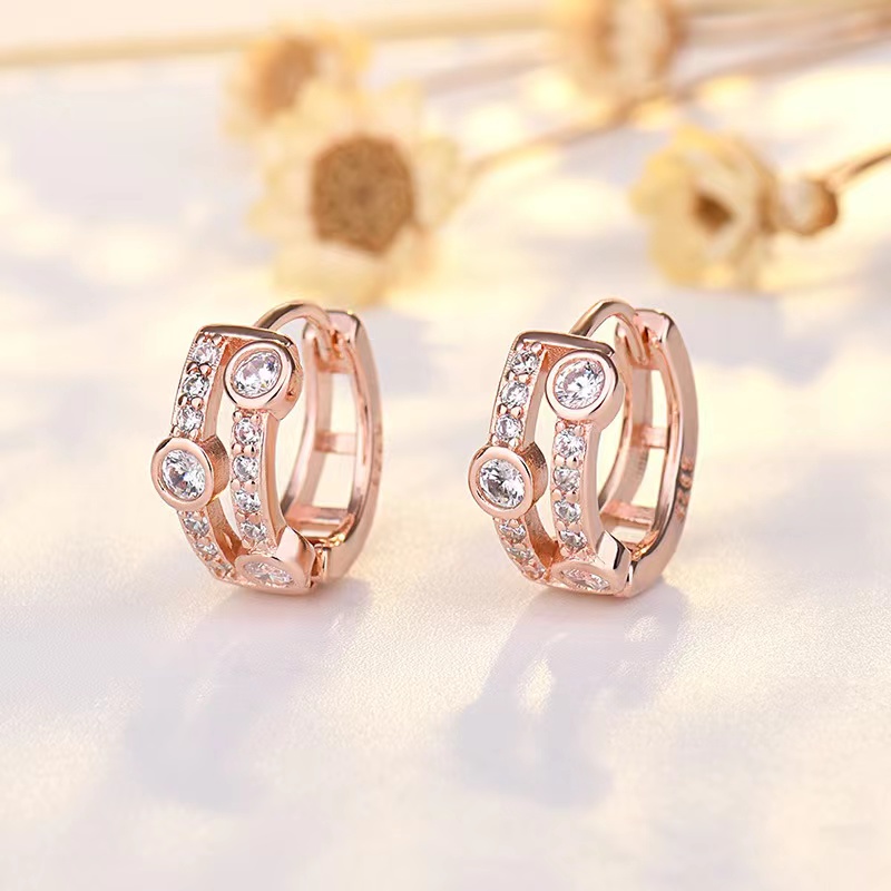 Colorful zircon long earrings with ear hooks, retro and unique long, super sparkling zircon, ethnic style, versatile, tassel, seven-color earrings, copper earrings. Yiwu Zircon -003 Jia Liang Accessories Specification image