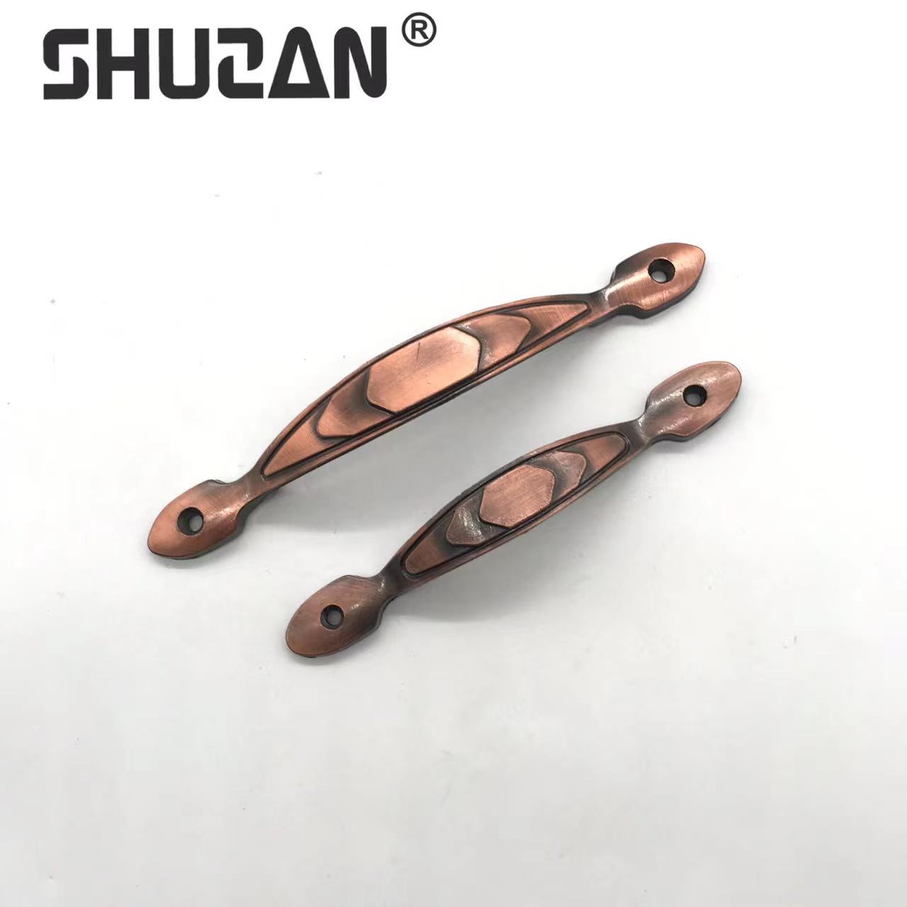 Shuzan 304 New Chinese-style wooden cabinet door handle, cabinet wardrobe hardware accessories door handle, children's safety model X123 003 details Picture
