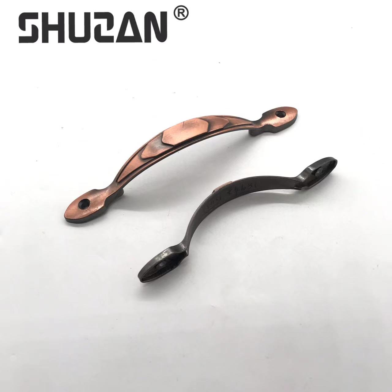 Shuzan 304 New Chinese-style wooden cabinet door handle, cabinet wardrobe hardware accessories door handle, children's safety model X123 003 Item Picture