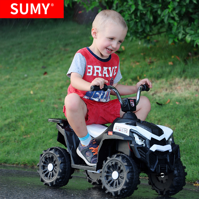 SUMY儿童电动摩托车亲子车小孩双人充电玩具车男孩详情图3