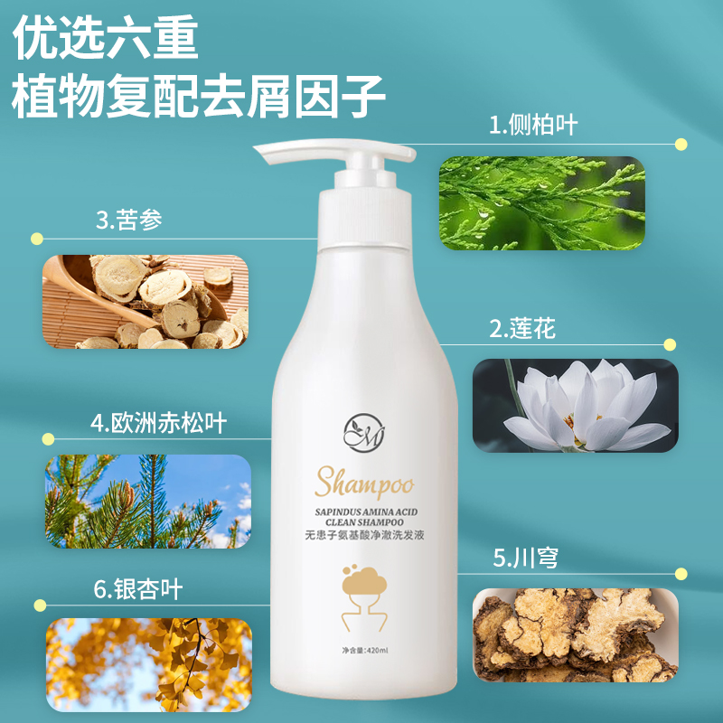 洗发水/无硅油/氨基酸产品图