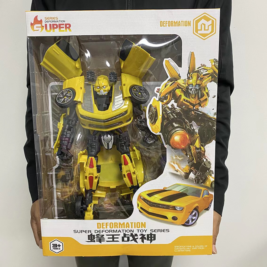 Children's transformable toy car, Bumblebee, Optimus Prime, God of War, King Kong robot gift box, institutional ground promotion wholesale Specification image