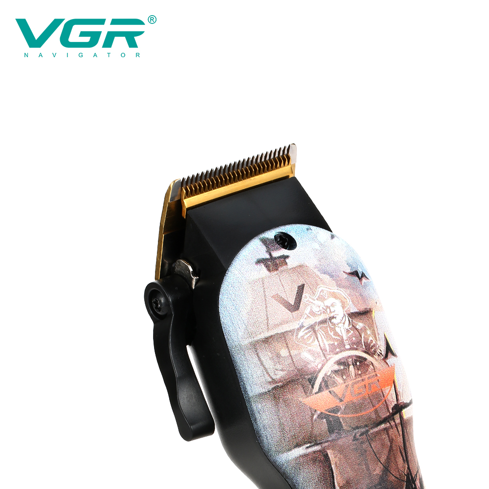 VGR New body Captain Graffiti digital display hair clipper, professional electric trimmer, rechargeable hair clipper V689 Specification image