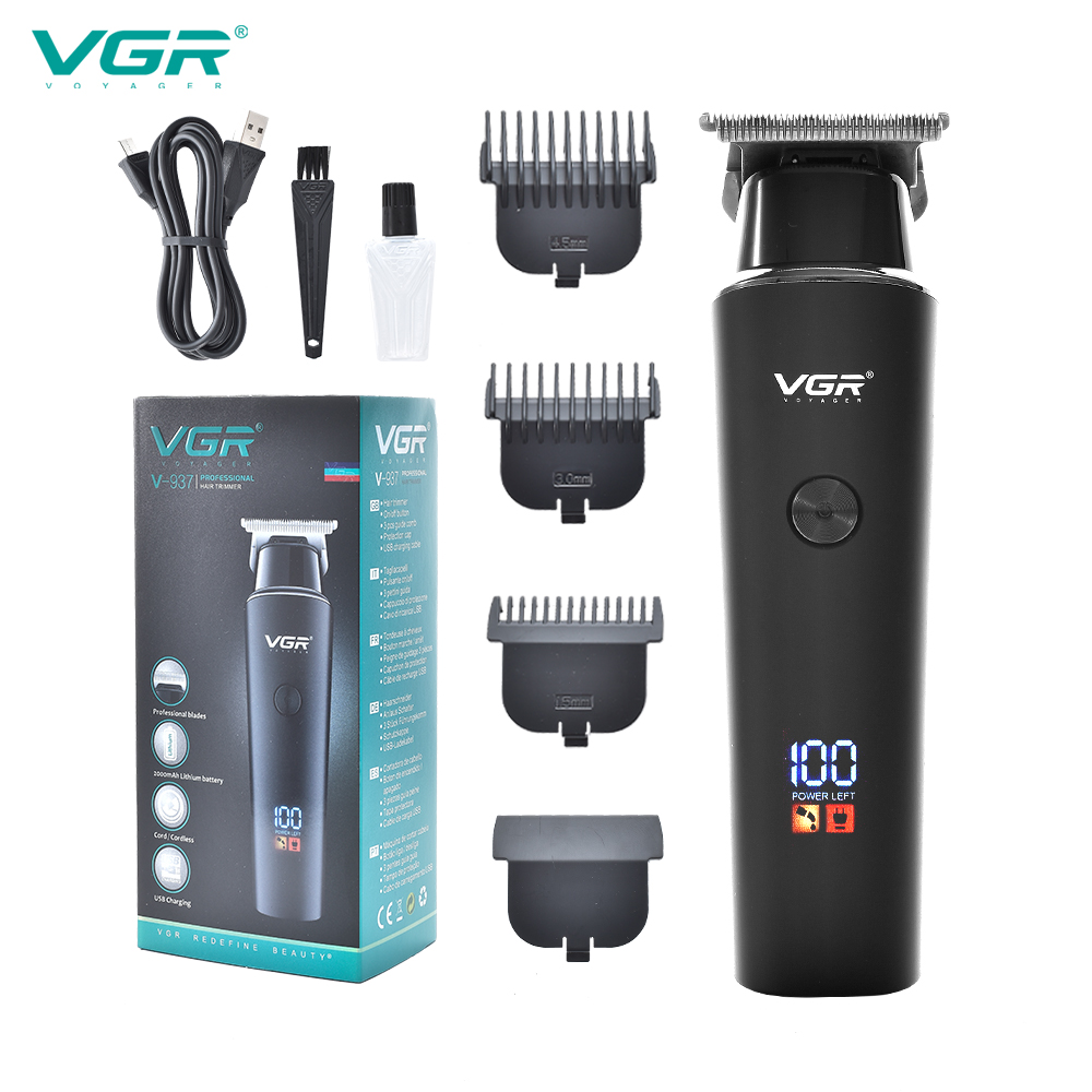  VGR937跨境新款高续航电推子发廊专用油头剃头雕刻理发器电推剪