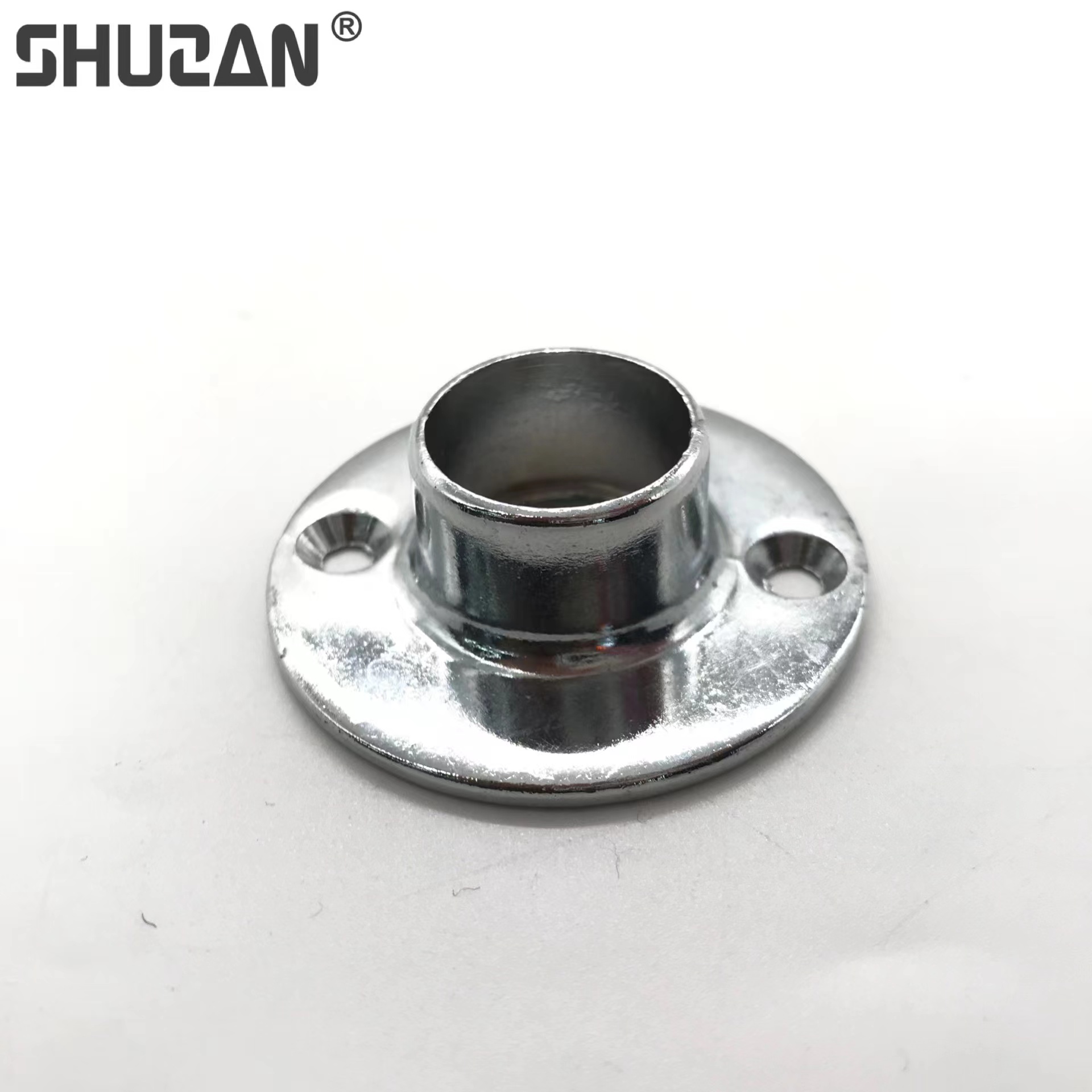 Shuzan brand guarantees furniture flange seats, ductile iron pipe fittings, wardrobe pole supports, hardware accessories, strong load-bearing capacity, model X101, factory direct sales 003