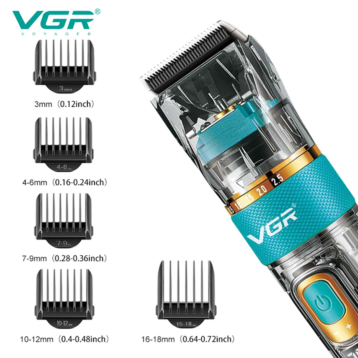 Wholesale VGR695 hair clipper electric hair clipper with LCD digital display transparent hair salon professional oil hair electric hair clipper Application Scenario