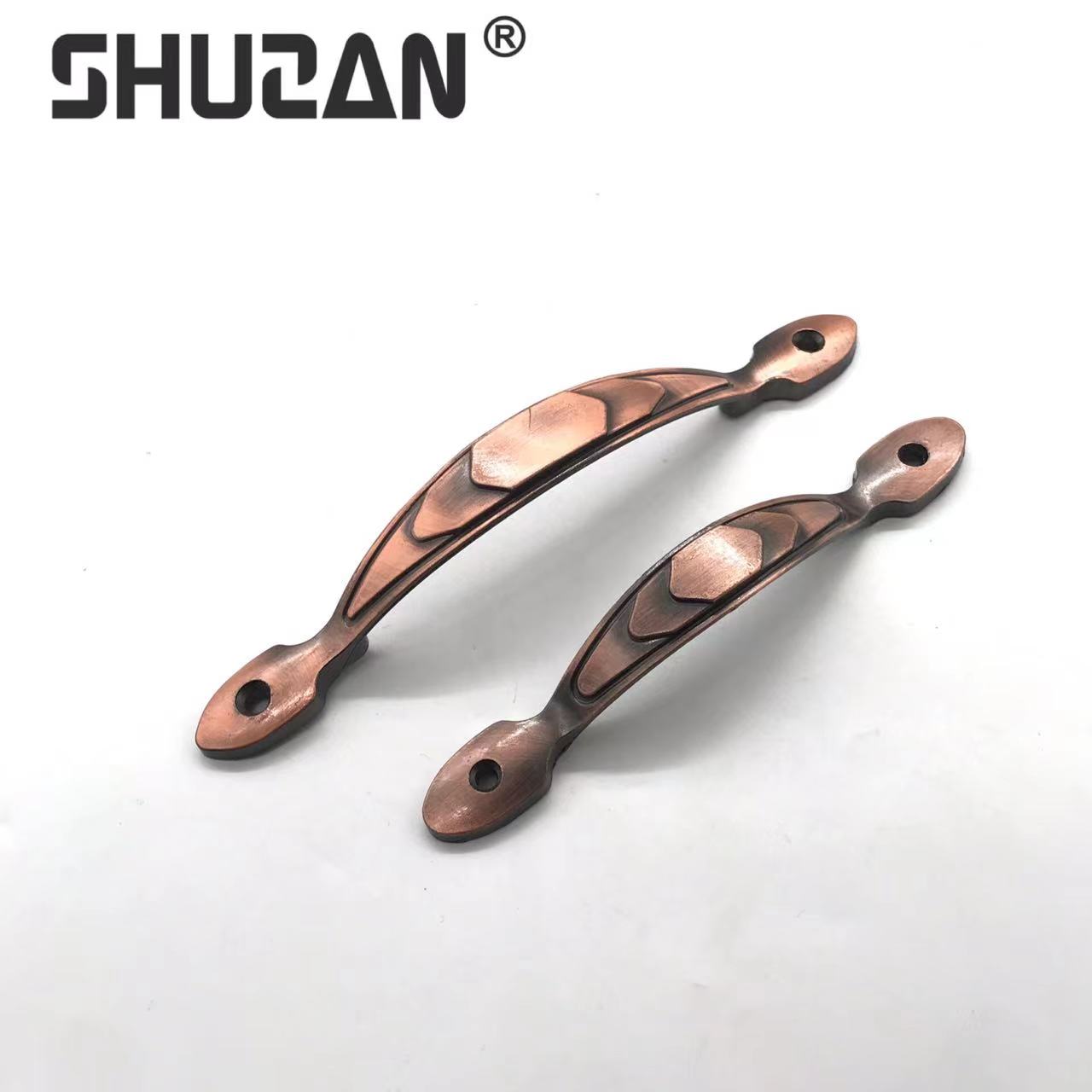 Shuzan 304 New Chinese-style wooden cabinet door handle, cabinet wardrobe hardware accessories door handle, children's safety model X123 003