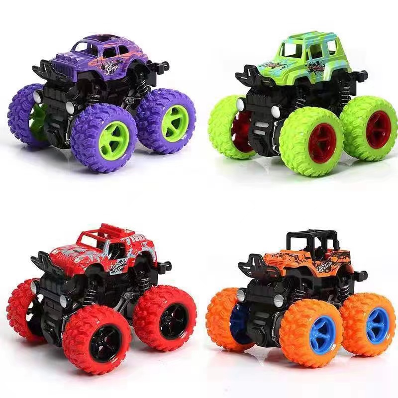 Children's toy cars, street stall toys, simulation inertial four-wheel drive stunt off-road vehicles, car models, gifts, toys, racing cars Item Picture