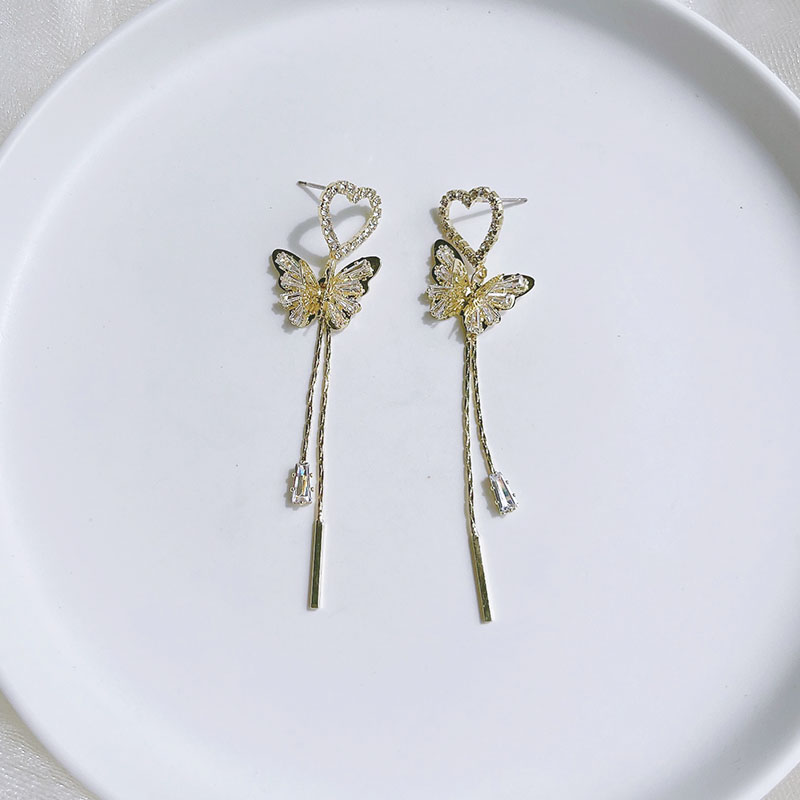 银针/流苏/蝴蝶结白底实物图