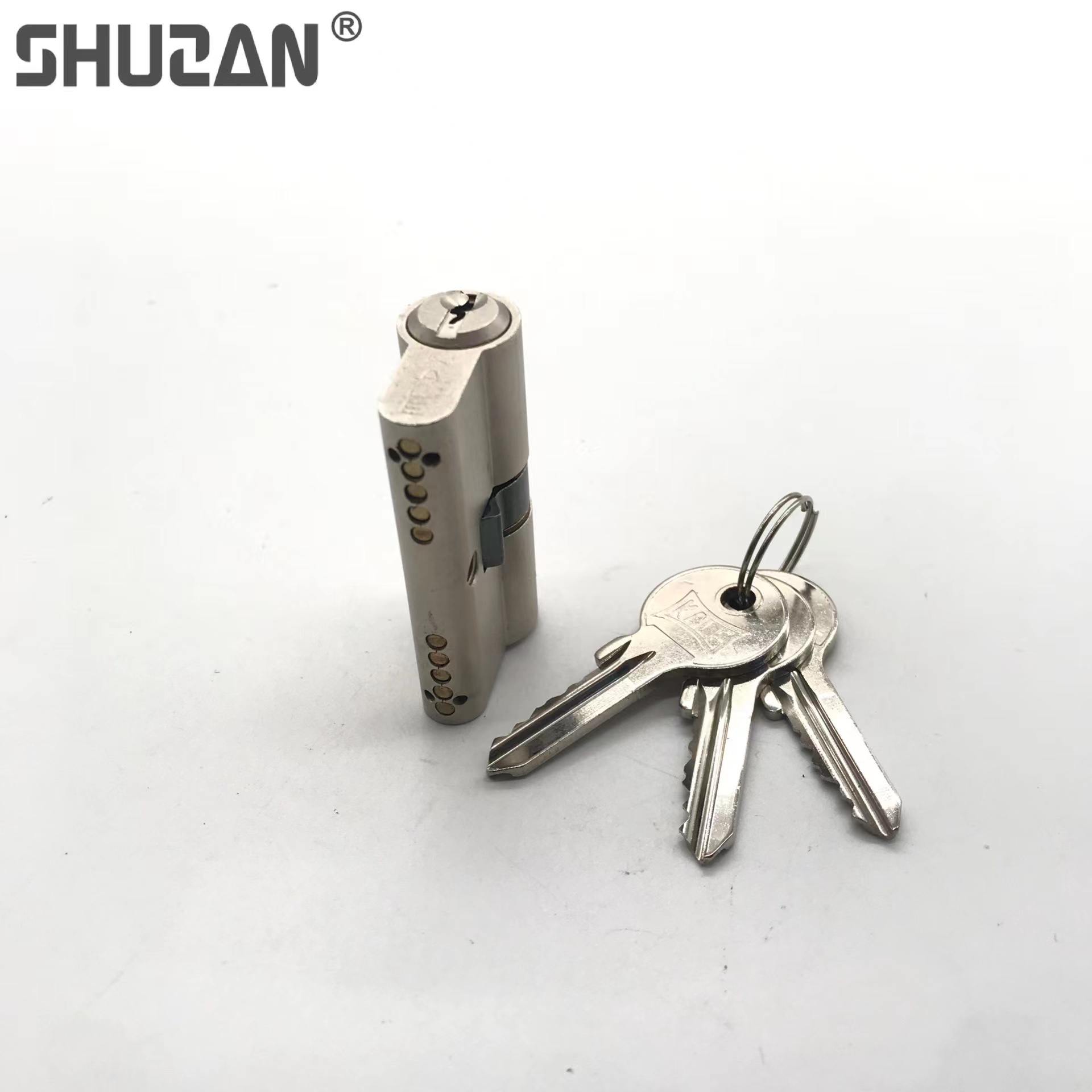 Shuzan well-known brand anti-theft door mechanical lock core, door handle, lock buckle, fastening hydraulic hinge lock accessories, modern and simple silver model S200 003 Item Picture