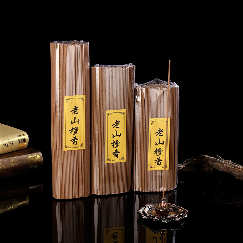 塑封老檀香厂家供应礼佛香家用供礼佛香线香沉香财神线香批发厂家供应佛香老檀香老山檀木香线香散装方檀无500g烟檀香