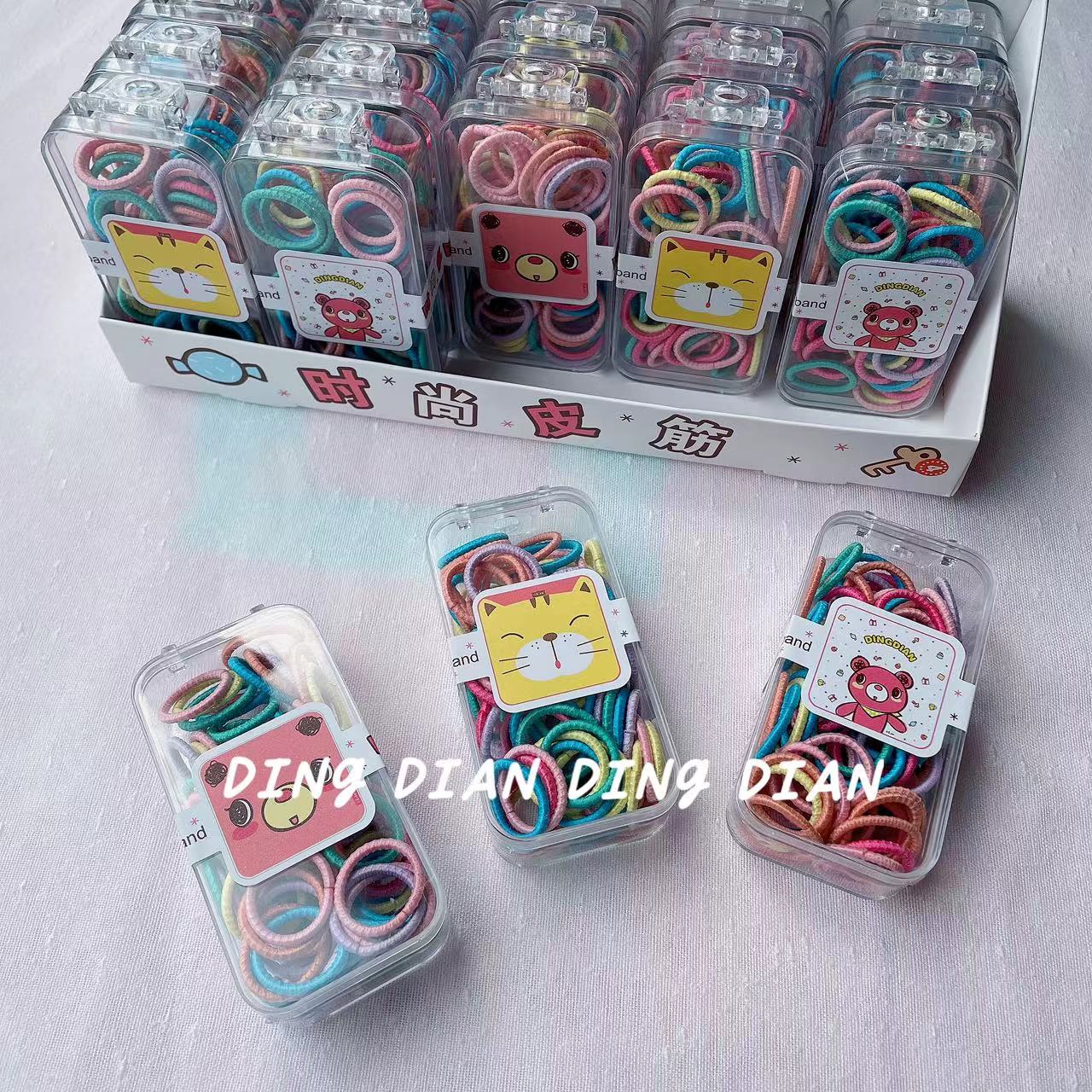 皮筋 发绳白底实物图