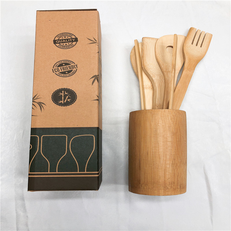 竹木铲/竹木勺套装/纸盒餐具套装产品图