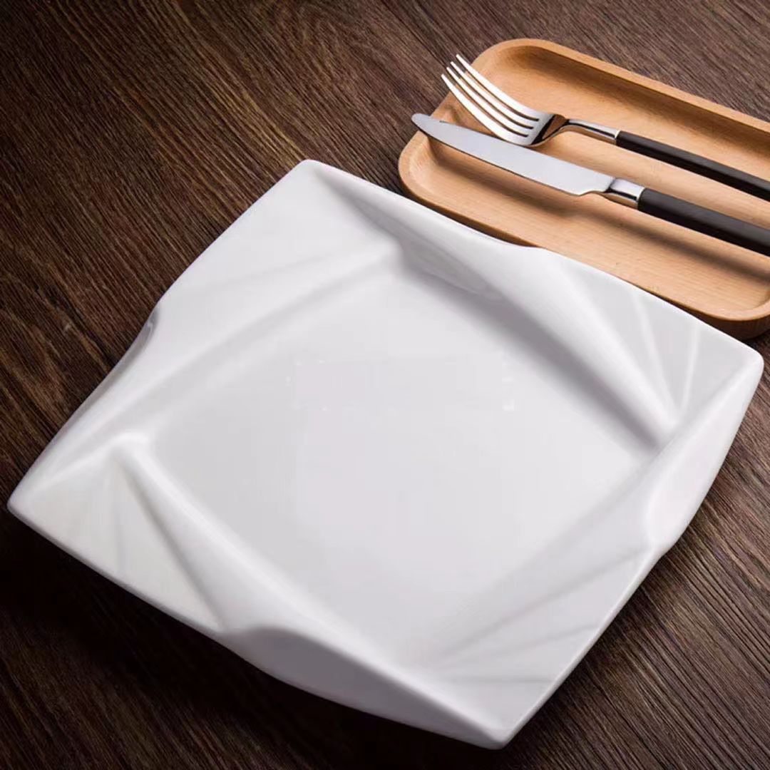 陶瓷盘/大理石甜品架/木头船/陶瓷碗碟/密胺斗笠碗细节图