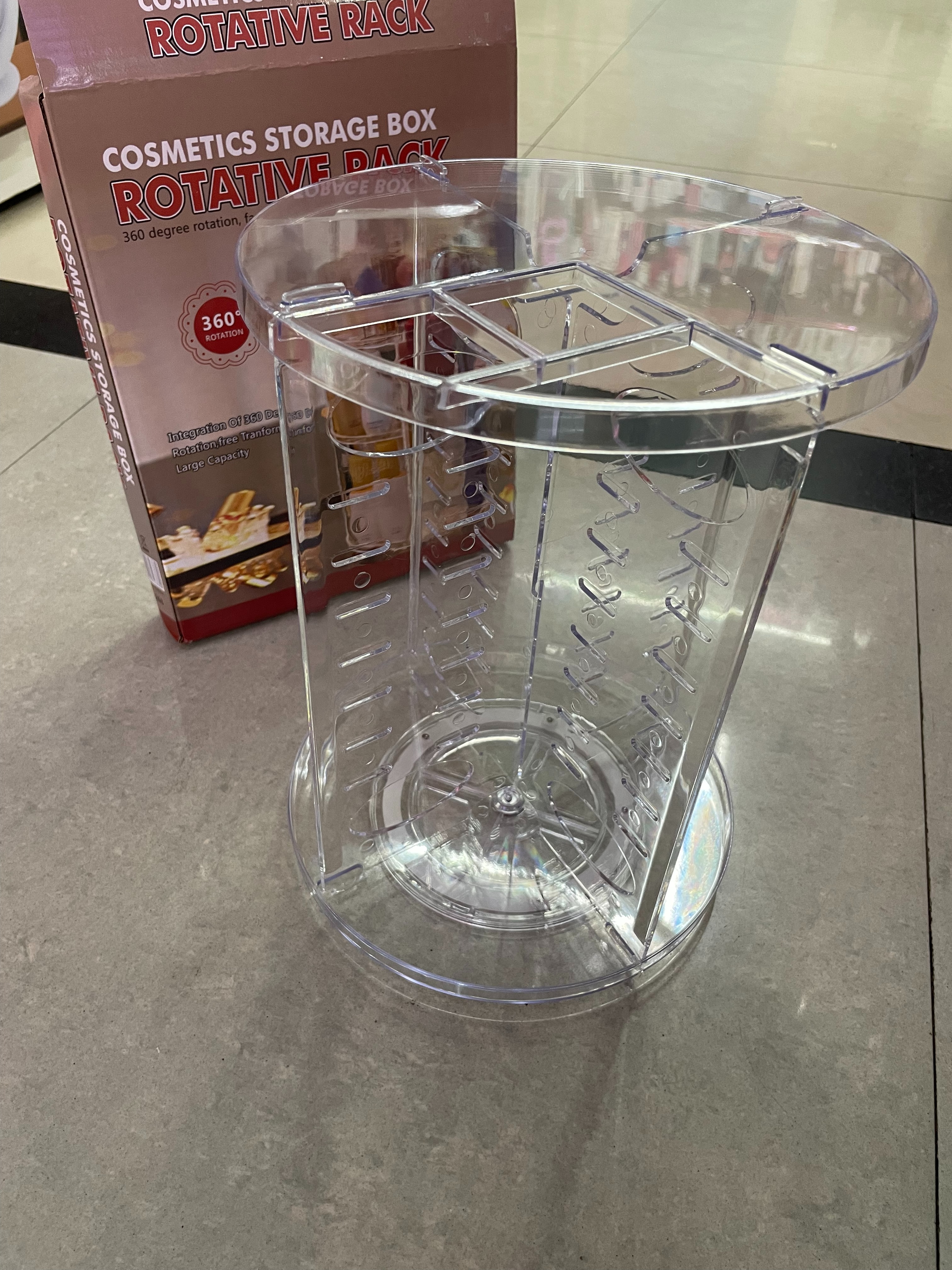 Makeup stand, rotatable makeup stand, cosmetics storage rack Specification image
