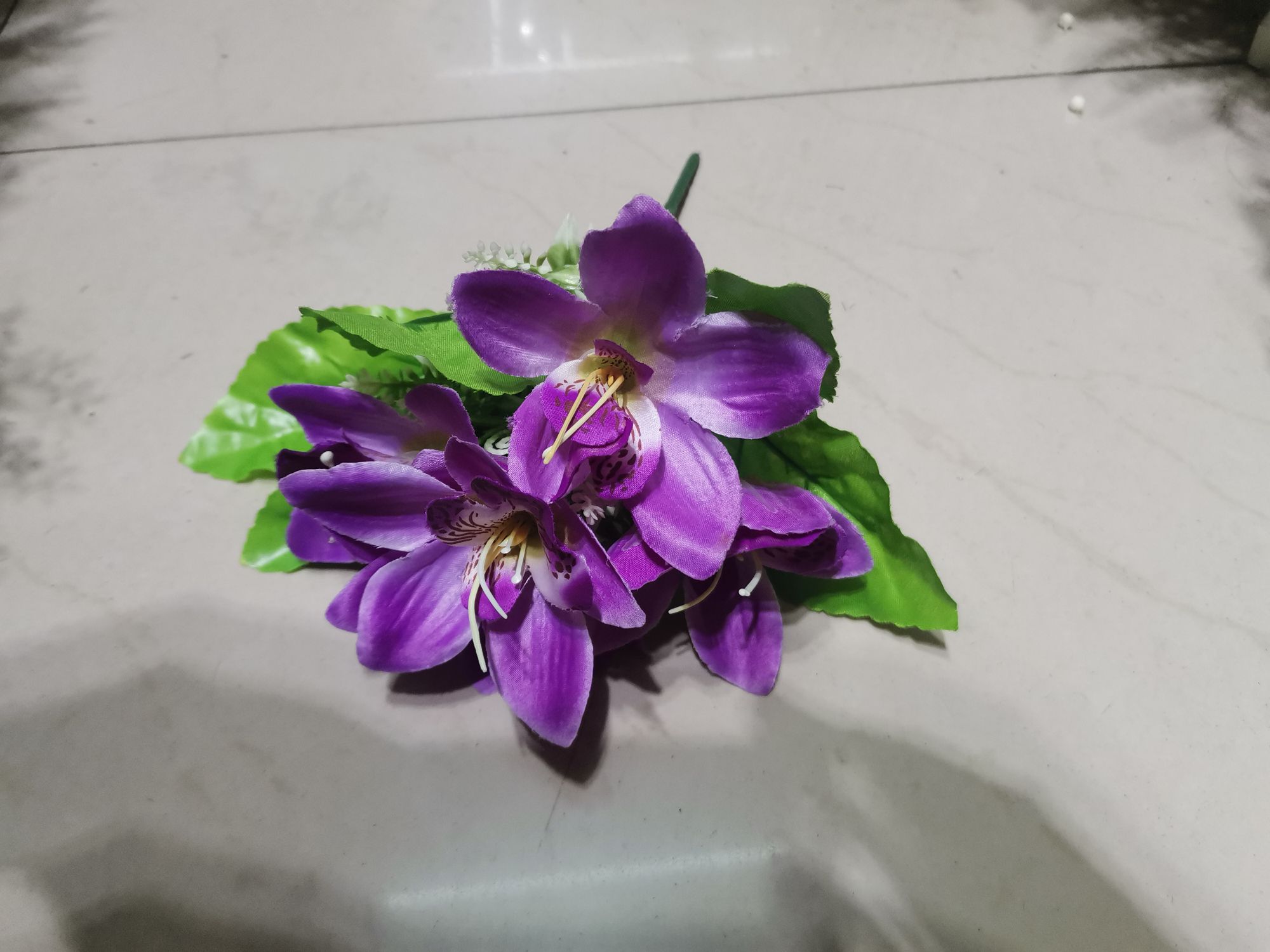 Simulated Phalaenopsis phalaenopsis 5-forked hand-held small phalaenopsis flowers Specification image