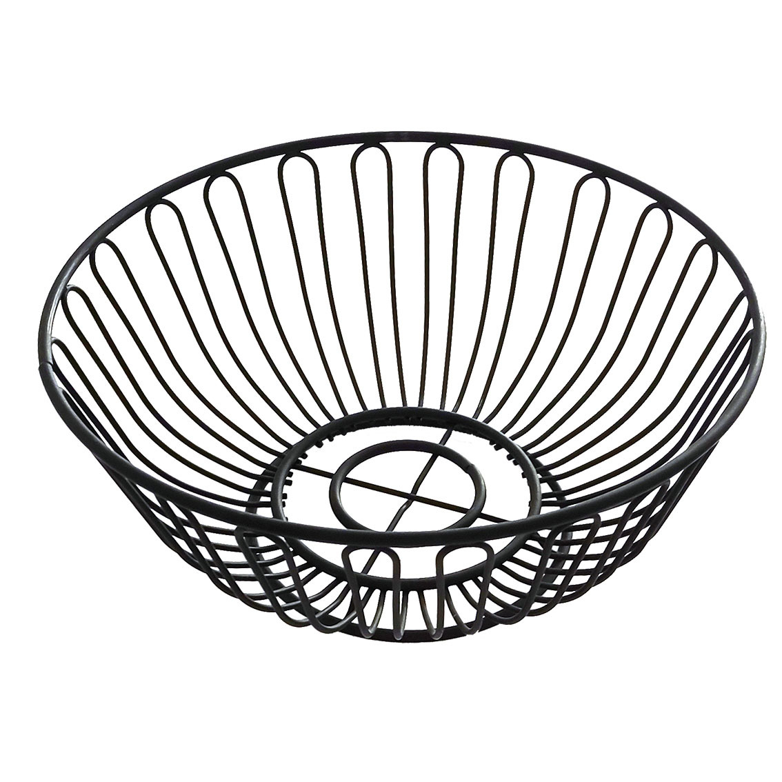 Black storage basket and fruit basket details Picture