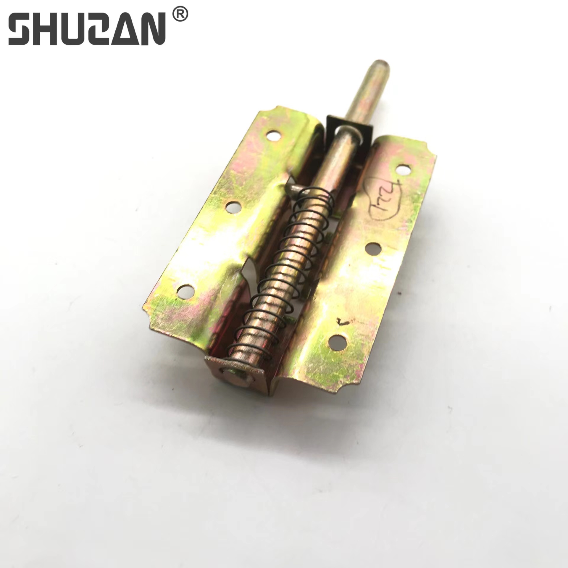 Shuzan 304 dust collector, pin tube, exposed pin, aluminum pin lock, thickened double and double door, floor plug dust collector, bathroom, wardrobe, door and window hardware accessories, model C3 003 Application Scenario