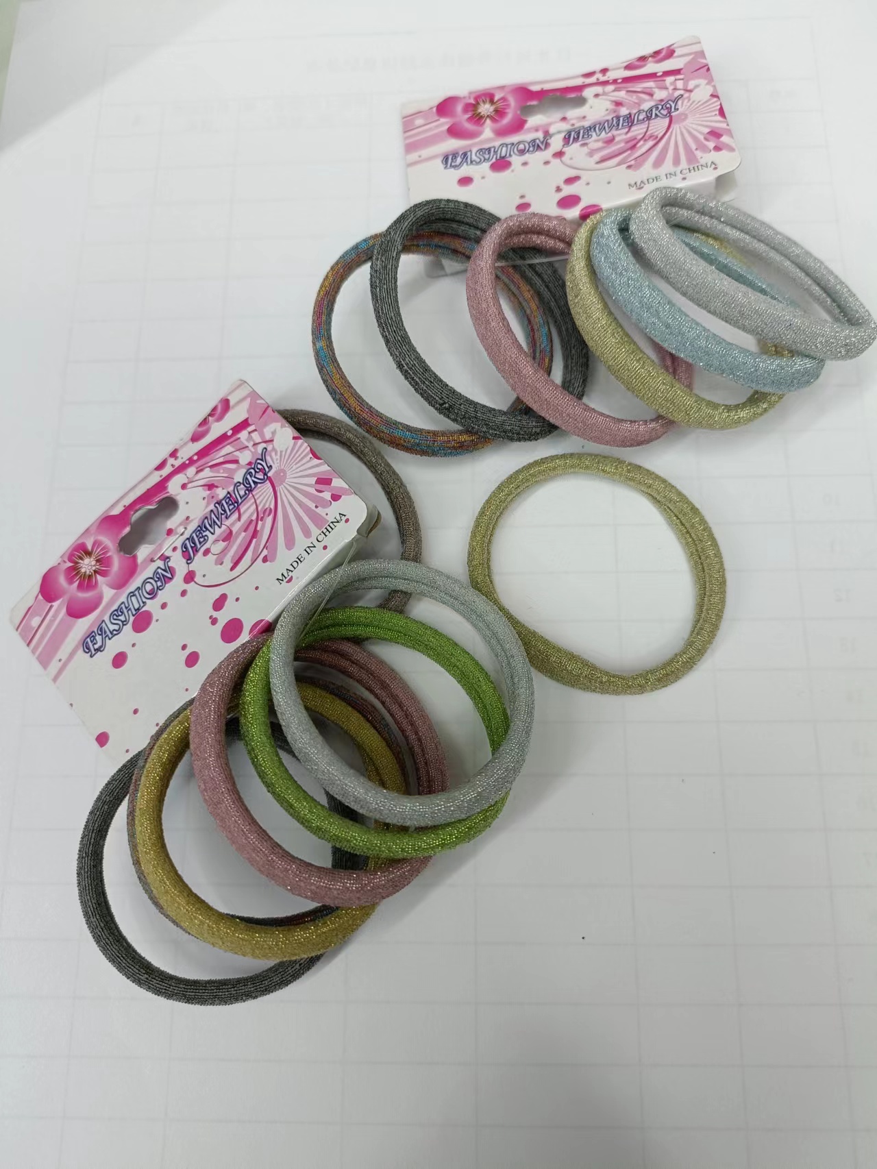 Gold and silver thread Korean version high-elasticity seamless rubber band