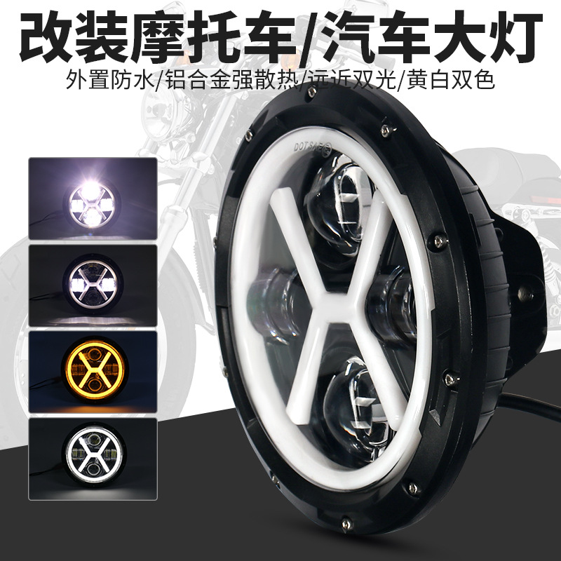 牧马人大灯/哈雷摩托车/越野车前照灯产品图