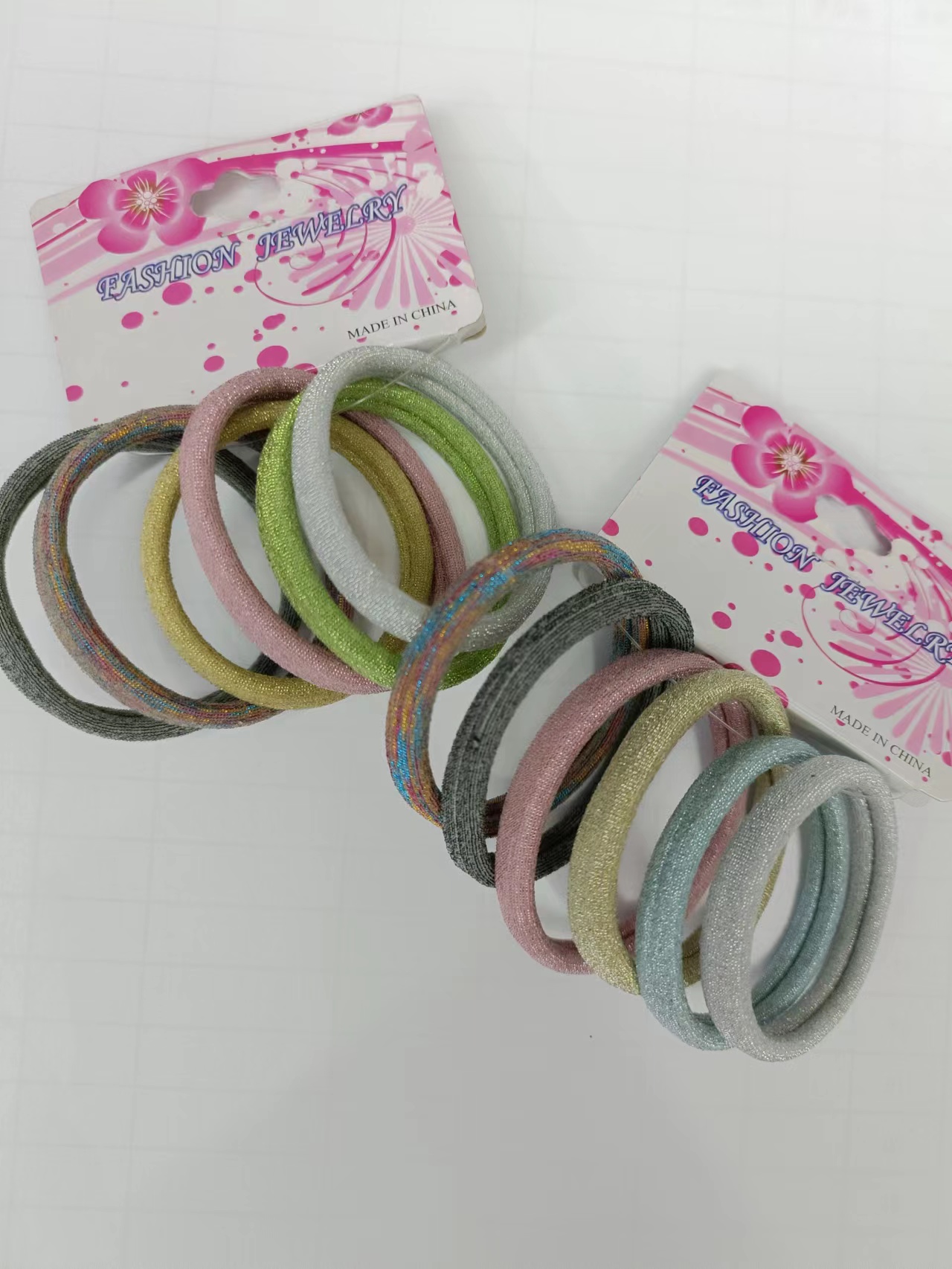 Gold and silver thread Korean version high-elasticity seamless rubber band Specification image