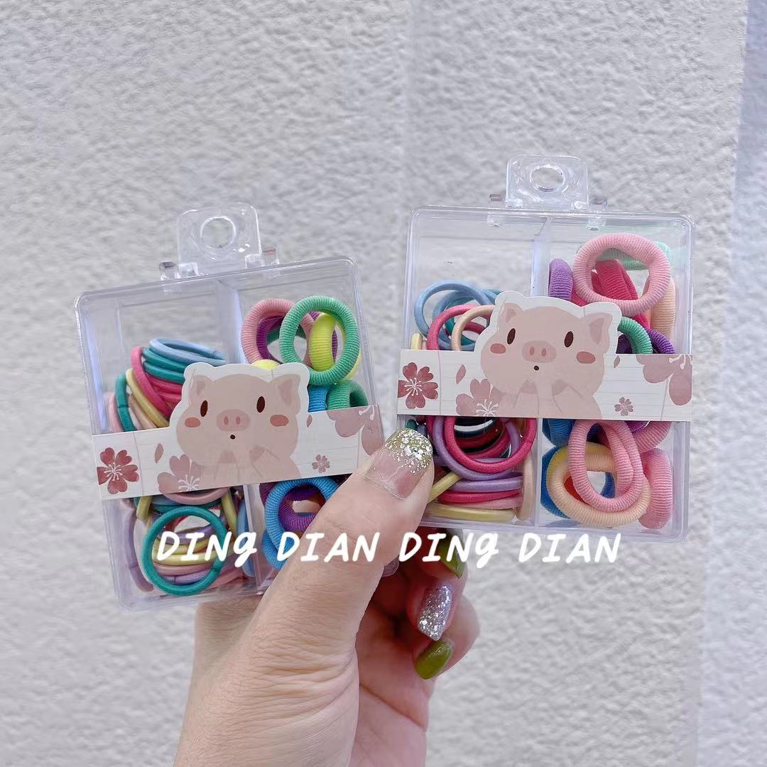 丁点1号店新款时尚组合装文创儿童皮筋C00004