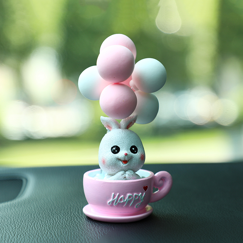创意ins风告白气球 粉色小兔告白气球汽车摆件可爱家居饰品  厂家直销批发