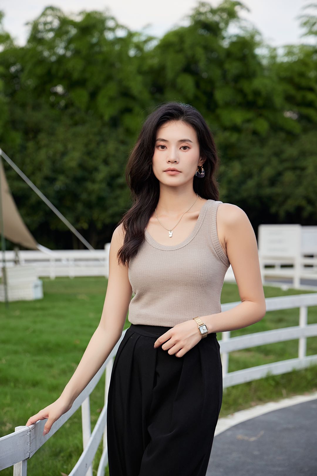 秋冬马赛文亲肤舒适修身显瘦保暖背心女士无袖打底上衣