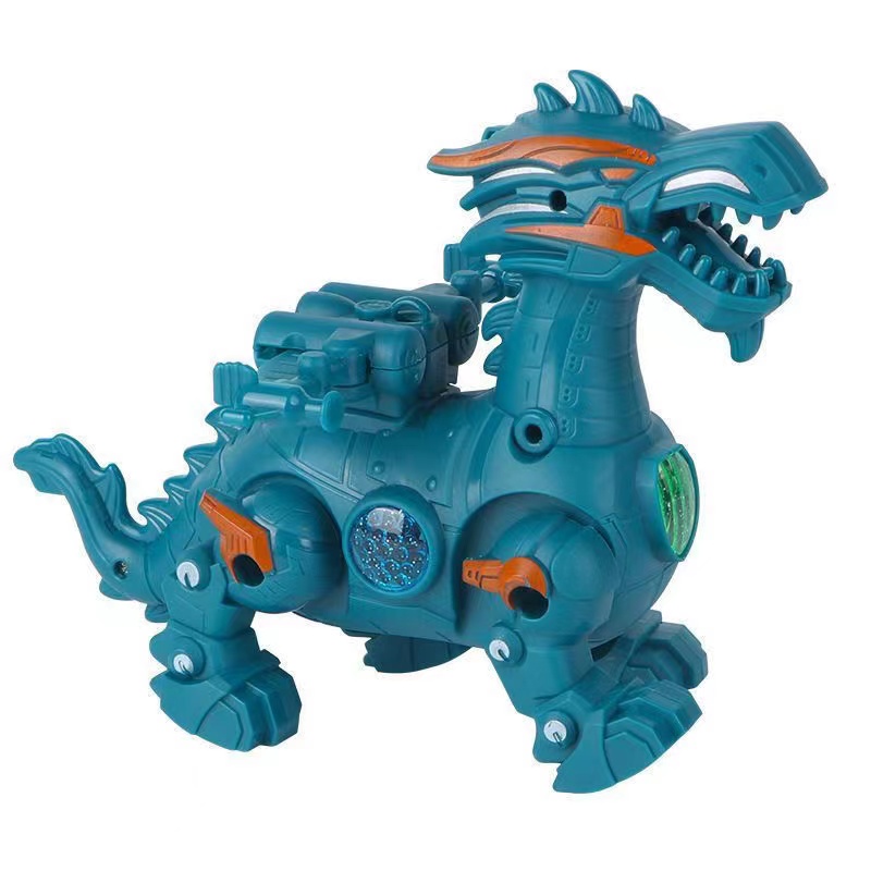 Dinosaur toys, luminous electric leash, electric simulation dinosaur, mechanical thunder battle dragon, street stall night market toy wholesale Item Picture