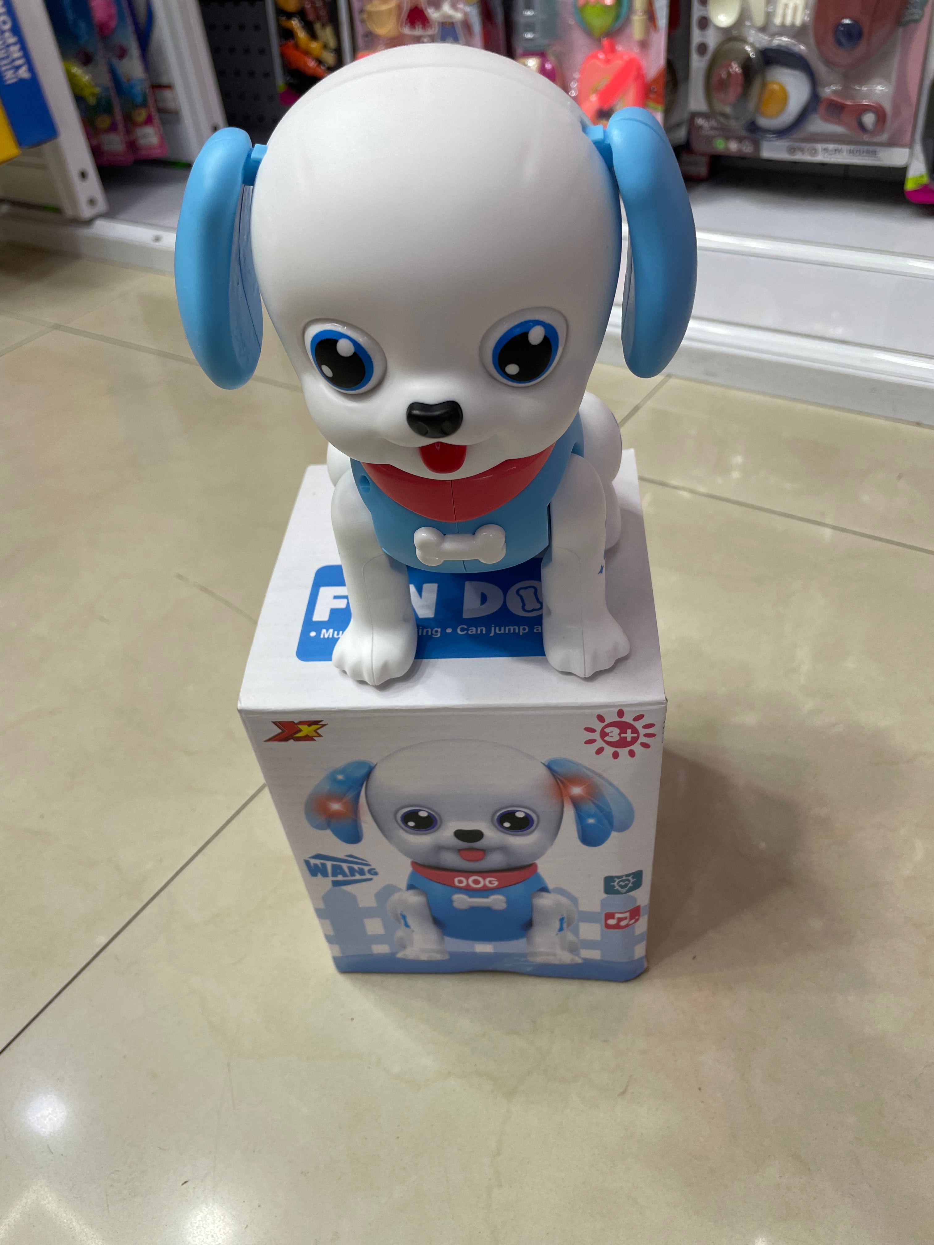 电动万向可爱狗狗带灯光音乐