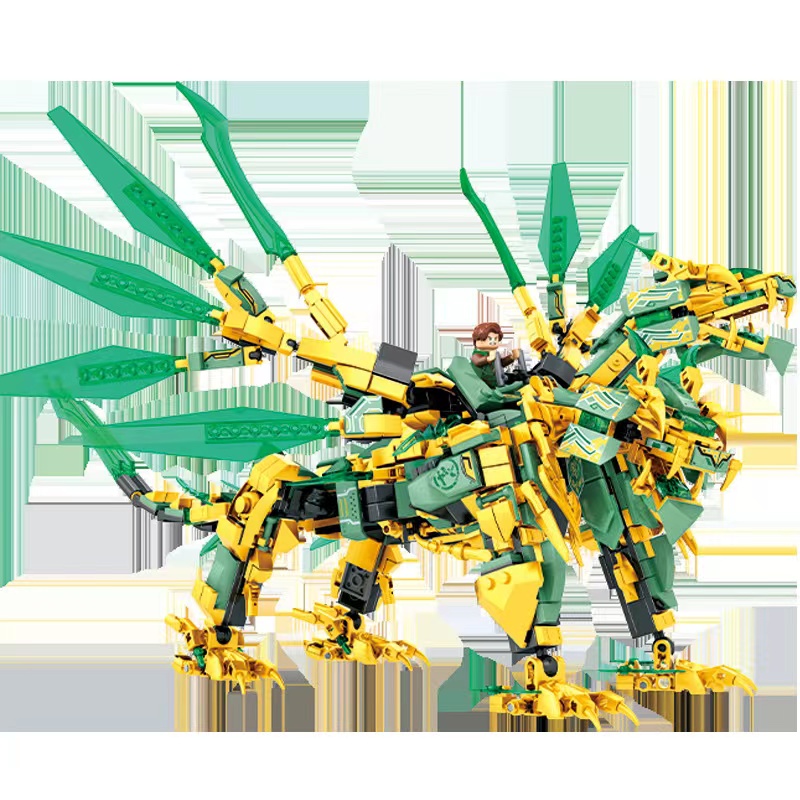 The Leyi 68215 Ninja Transformation Mecha is compatible with Lego small block building blocks for boys' toys and institutional gifts Specification image