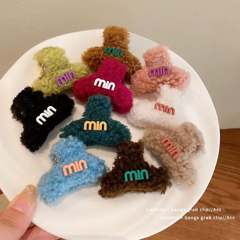 抓夹毛绒mui淇淇家饰品厂家直销彩色韩版高弹力成人头绳女约百搭扎头发橡皮筋发绳发圈头绳发饰